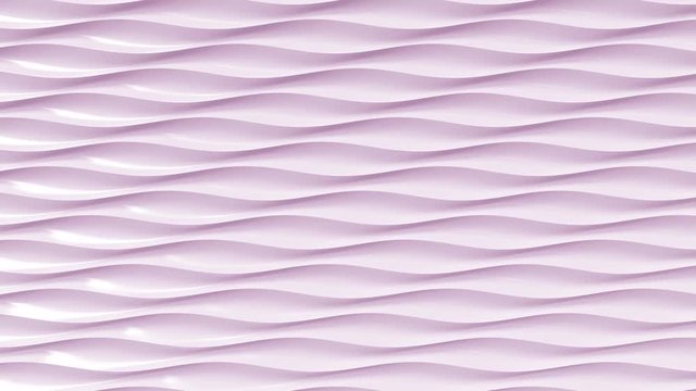 Pink plastic waves, loopable animation