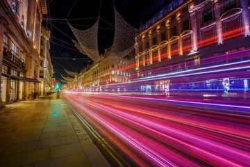 Foto auf Acrylglas London Speed of light in London City 