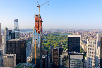 Central Park aerial view, Manhattan, New York