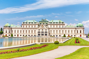 The Belvedere Palace of Prince Eugene of Savoy in Vienna, Austria
