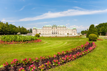 Fototapeta na wymiar The Belvedere Palace in Vienna, Austria