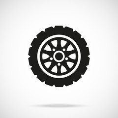 Tire icon. Car wheel. Vector icon © Jane Kelly