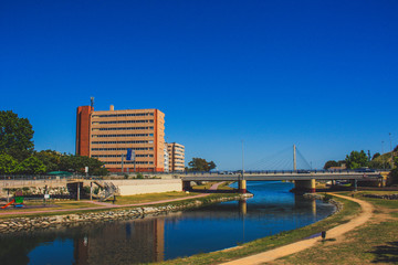 Fototapeta premium Park. A sunny day in the park ¨Fluvial¨ in Fuengirola.