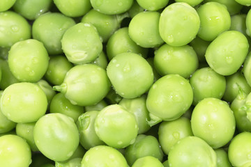 Green peas background