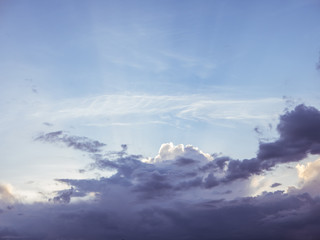 dreamy purple clouds in the sky background