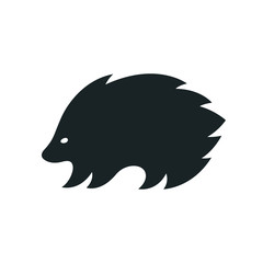 Porcupine silhouette logo
