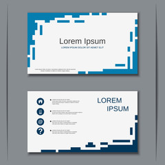 Modern business visiting card vector design template
