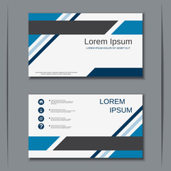 Modern business visiting card vector design template