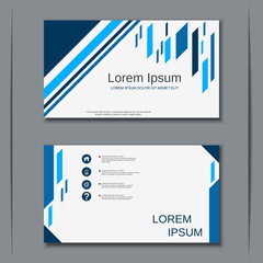 Modern business visiting card vector design template