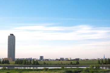 ある昼下がりの街並み