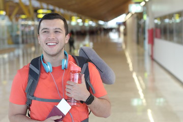 Frequent traveler ready to take off
