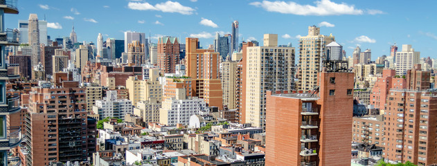 Aerial view of Upper East Side, New York City, USA