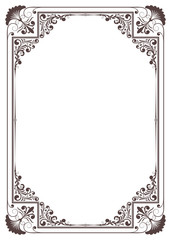 decorative frame in vintage style