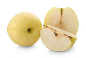 asian-pear fruit on white background