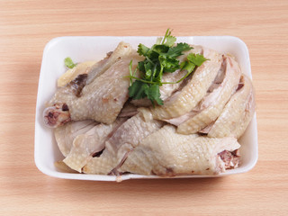 Chopped boiled chicken - A Popular Taiwan food  