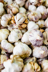 Garlic for sale in market