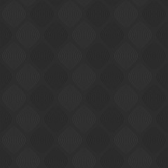 simple shapes. gray curves. vector seamless pattern. dark background