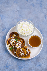 Round fried waffles