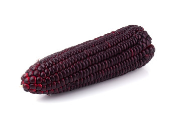 Fresh red sweet corns isolated on a white background