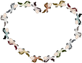 horse vector background