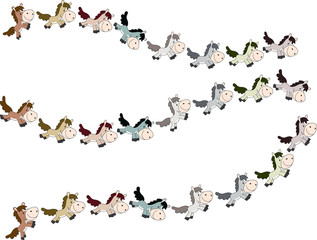 horse vector background