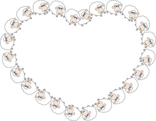 sheep vector background