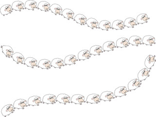 sheep vector background