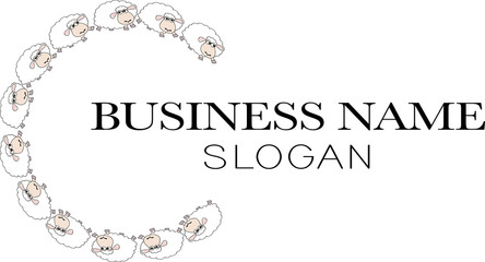 sheep vector background