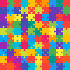 Colorful Background Puzzle. Banner Puzzle.