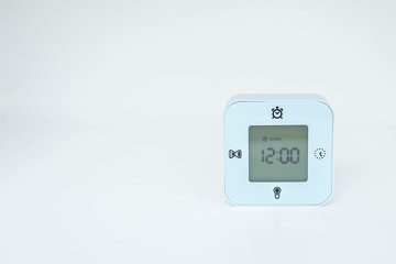 isolated alarm clock digital display for setting