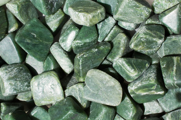 jade gem stone as natural mineral rock