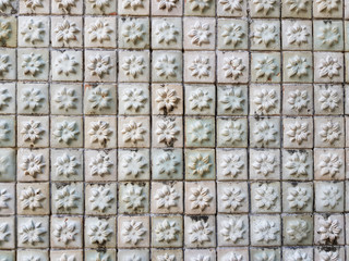 ancient decorative tiles in Thailand