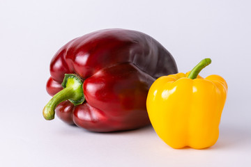 Peppers isolated on white background