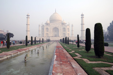 Taj Mahal Grabmal, UNESCO-Weltkulturerbe, Agra, Uttar Pradesh, Indien, Asien
