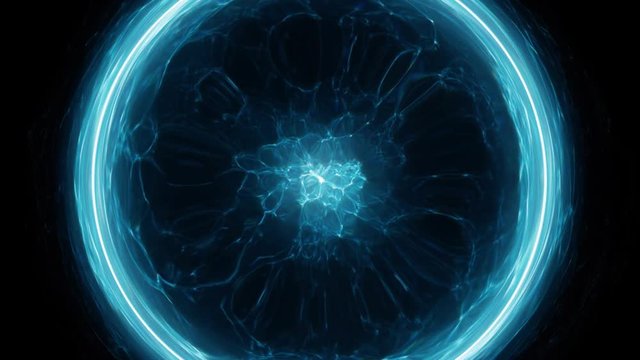 Blue and fancy abstract in a dark background