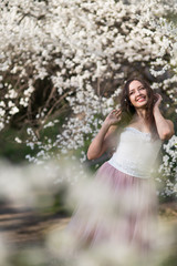 Young woman in spring