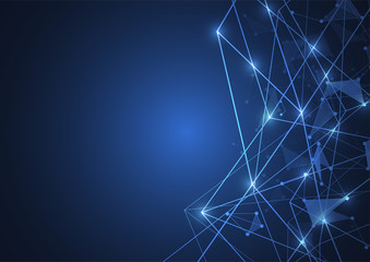 Internet connection, abstract sense of science and technology graphic design.