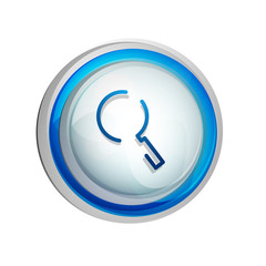 Search magnifyier web button, magnify icon. Modern magnifying glass sign, web site design or mobile app