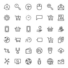 Seo marketing flat icon