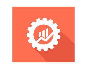diagram gear business company office corporate image vector icon logo