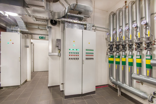 Electric control panel enclosure for power and distribution electricity.