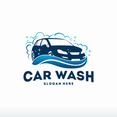 Car Wash logo designs concept vector, Automotive Cleaning logo template