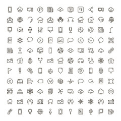 Communication flat icon