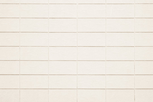 White and Cream the tile wall high resolution real photo or brick seamless and texture interior background.
