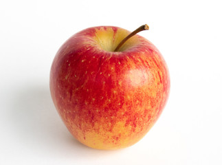 Fresh red apple isolated on white. With clipping path