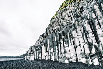 Mount Reynisfjall with basalt columns, southern Iceland