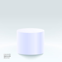 studio background with product display platform stand