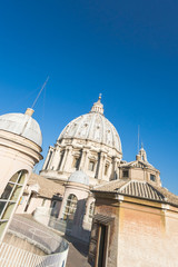 Detail of the St Peter's Basilica in Vatican