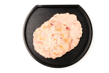 Sakura senbei on white  background   