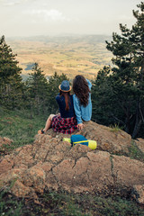 Admiring the scenery